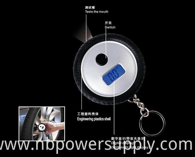 Hot High Quality LCD Digital Display Car Used Tire Pressure Gauge